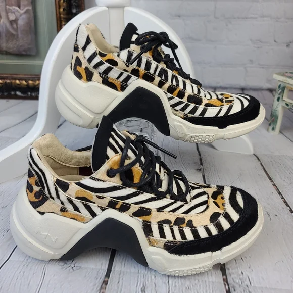 MARK NASON Leopard and Zebra Print Sneaker - Picture 3 of 8